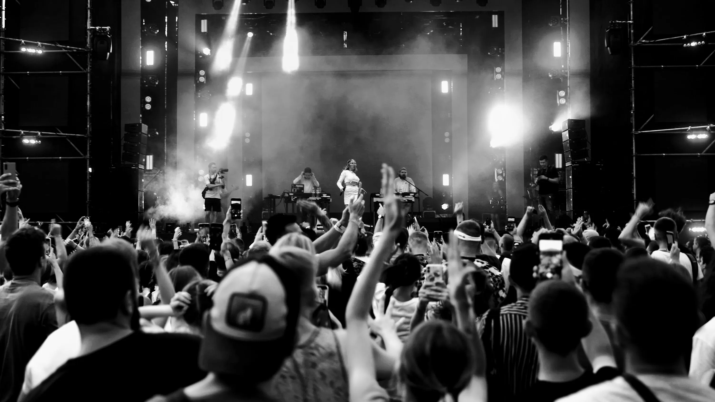 Concert crowd - capturing the raw energy of live music